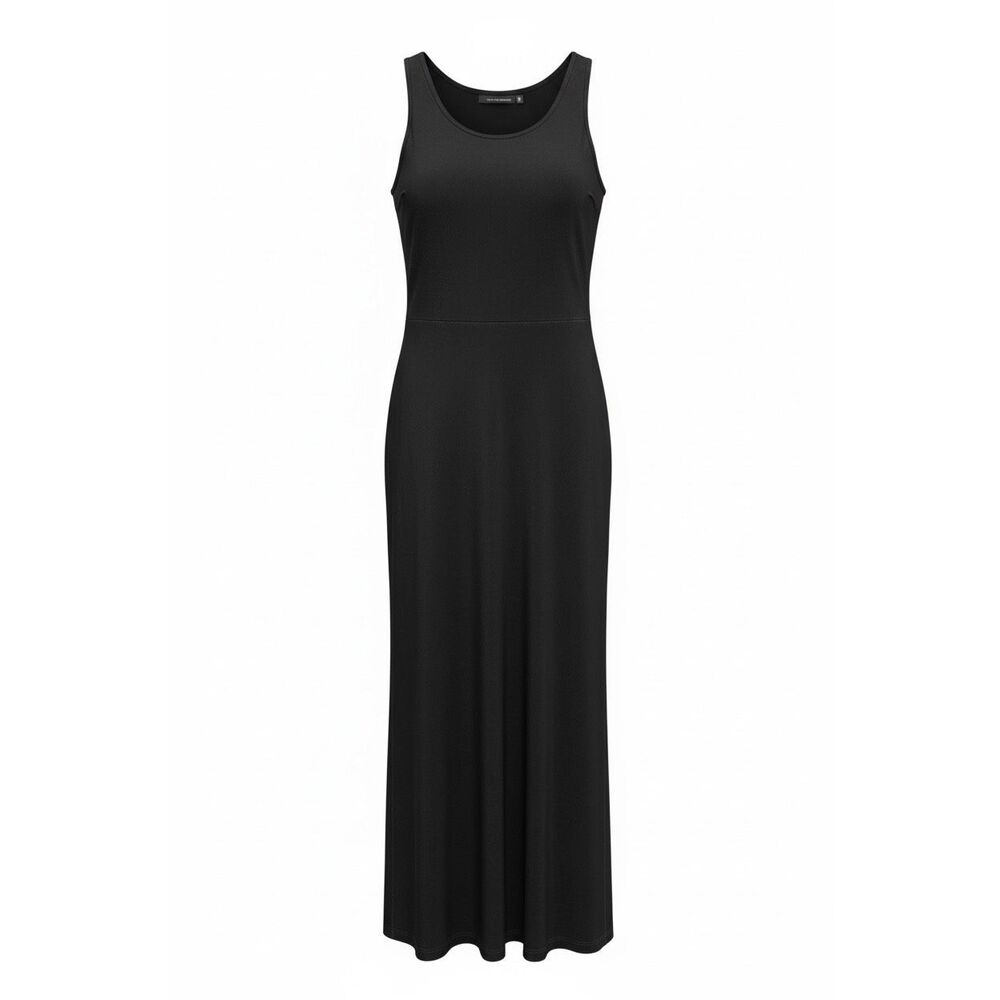 ATTITUDES by Renee NWOT Scoop Neck Sleeveless Stretch Maxi Dress Black Size XS